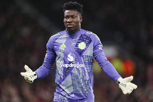 电讯报：奥纳纳腿筋受伤预计伤缺6-8周，将错过季前赛